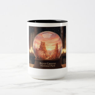 De Café Em Dois Tons Caneca do Parque Nacional Bryce Canyon Utah EUA –