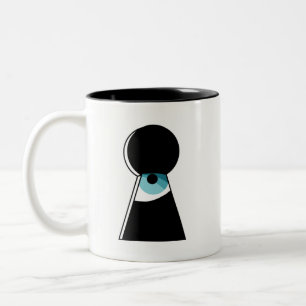 De Café Em Dois Tons Caneca do partido da espionagem