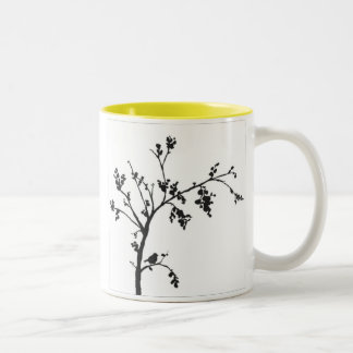 De Café Em Dois Tons caneca do pássaro da manhã