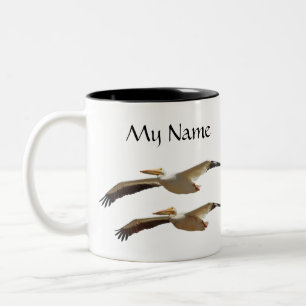 De Café Em Dois Tons Caneca do pelicano 3 do vôo