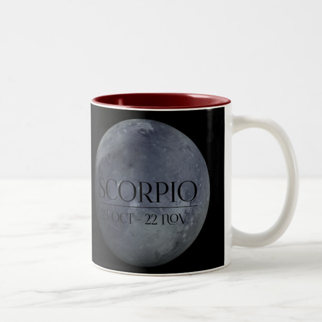 De Café Em Dois Tons Caneca do planeta da Escorpião (Pluto) (Direita)