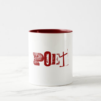 De Café Em Dois Tons Caneca do poeta