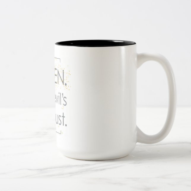 De Café Em Dois Tons Caneca do pólen (Direita)