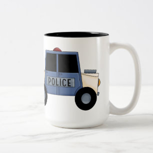 De Café Em Dois Tons Caneca do polícia do mundo a grande