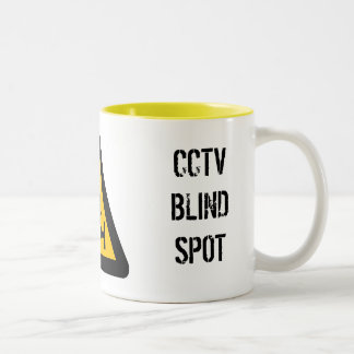De Café Em Dois Tons Caneca do ponto cego do CCTV