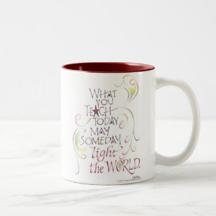 De Café Em Dois Tons Caneca do professor