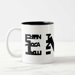 De Café Em Dois Tons Caneca do professor