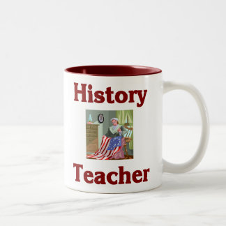 De Café Em Dois Tons Caneca do professor da história