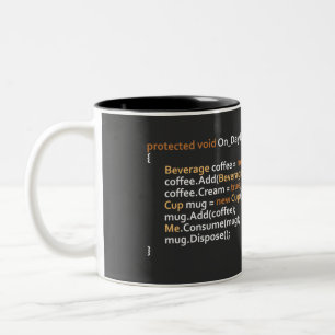 De Café Em Dois Tons Caneca do programador