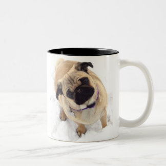 De Café Em Dois Tons Caneca do Pug