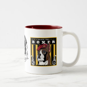 De Café Em Dois Tons Caneca do pugilista