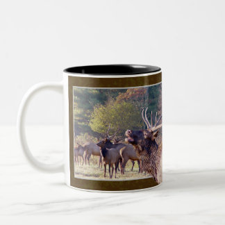 De Café Em Dois Tons Caneca do rebanho dos alces