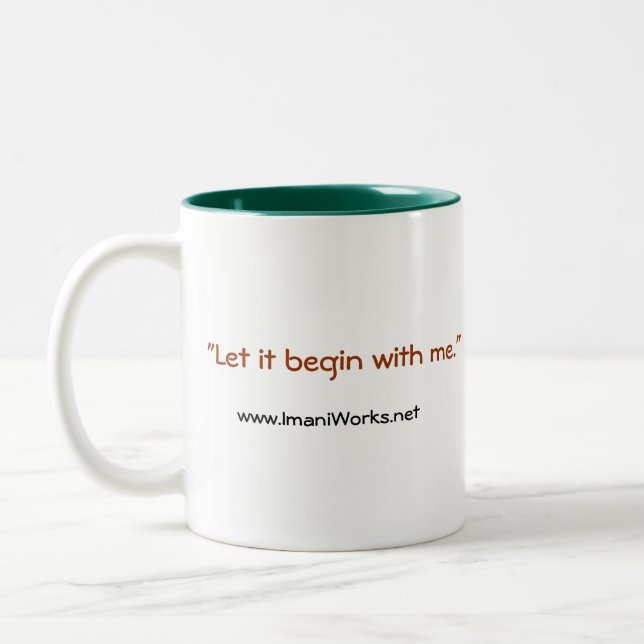 De Café Em Dois Tons Caneca do righthand (Esquerda)