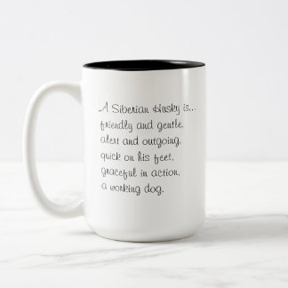 De Café Em Dois Tons Caneca do rouco Siberian