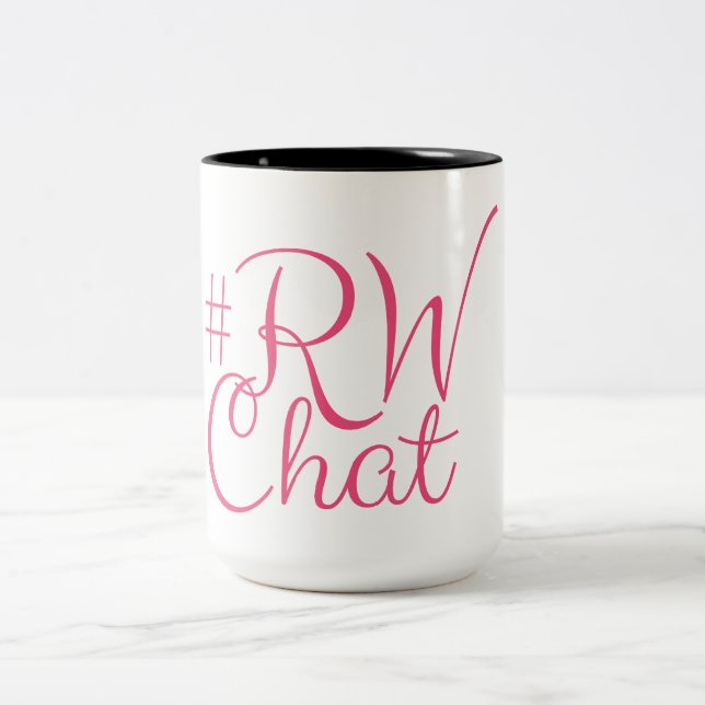 De Café Em Dois Tons Caneca do #RWChat (Centro)