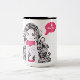 De Café Em Dois Tons Caneca do #RWChatter