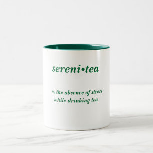 De Café Em Dois Tons caneca do Sereni-chá