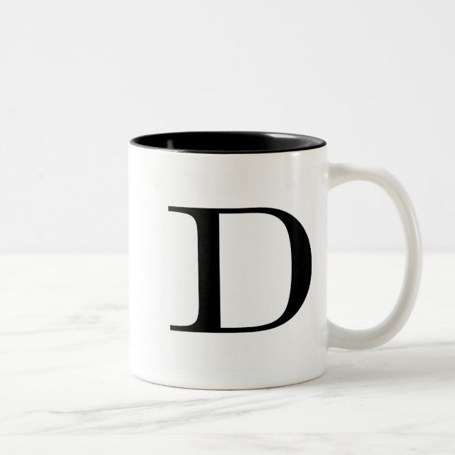 De Café Em Dois Tons Caneca do Serif D (Direita)