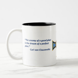 De Café Em Dois Tons Caneca do sinal do homem da doutrina