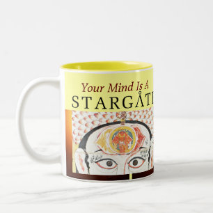 De Café Em Dois Tons caneca do stargate da mente
