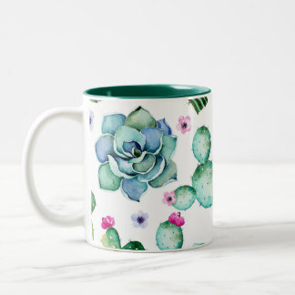 De Café Em Dois Tons Caneca do Succulent