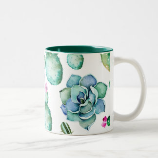 De Café Em Dois Tons Caneca do Succulent