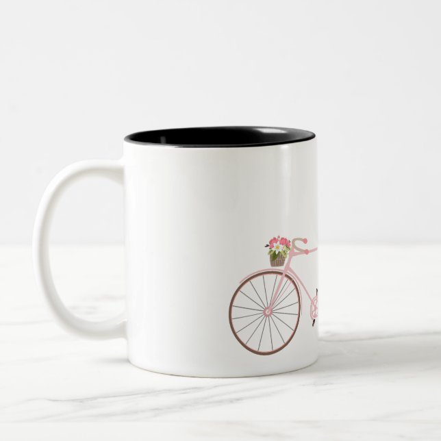 De Café Em Dois Tons Caneca do Tandem da bicicleta (Esquerda)