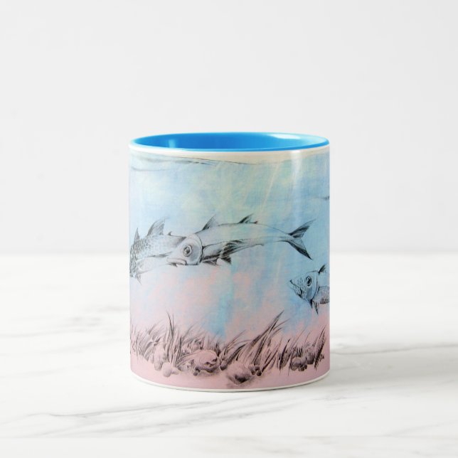 De Café Em Dois Tons Caneca do tema & das variações (Centro)