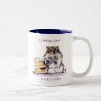 Caneca do tempo do aniversário (hamster)