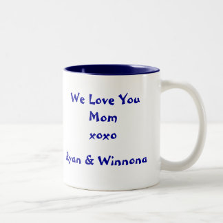 De Café Em Dois Tons Caneca do trabalho