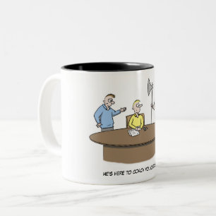 De Café Em Dois Tons Caneca do treinador da execução