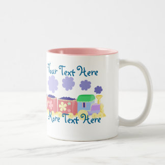 De Café Em Dois Tons Caneca do trem do bebê