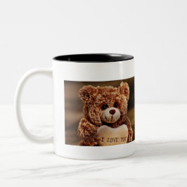 De Café Em Dois Tons Caneca do Urso do Dia dos Namorados