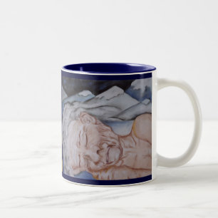 De Café Em Dois Tons Caneca do verão/inverno