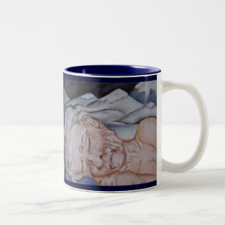 De Café Em Dois Tons Caneca do verão/inverno