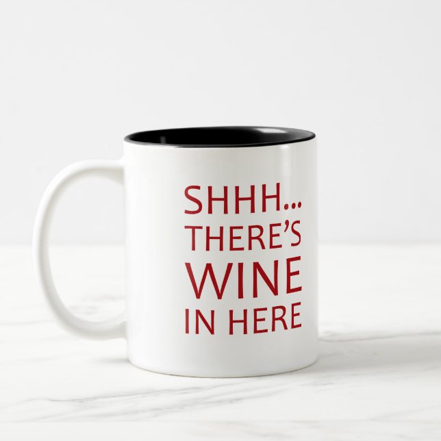 De Café Em Dois Tons Caneca do vinho (Esquerda)