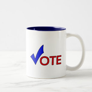 De Café Em Dois Tons Caneca do voto
