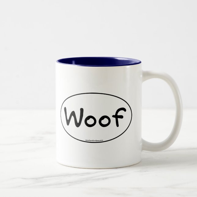 De Café Em Dois Tons Caneca do Woof (Direita)