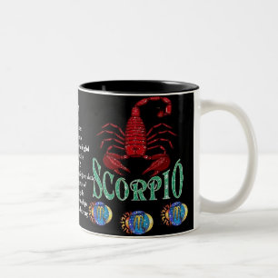 De Café Em Dois Tons Caneca do zodíaco do sinal do nascimento da
