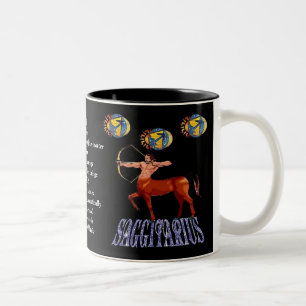 De Café Em Dois Tons Caneca do zodíaco do sinal do nascimento do