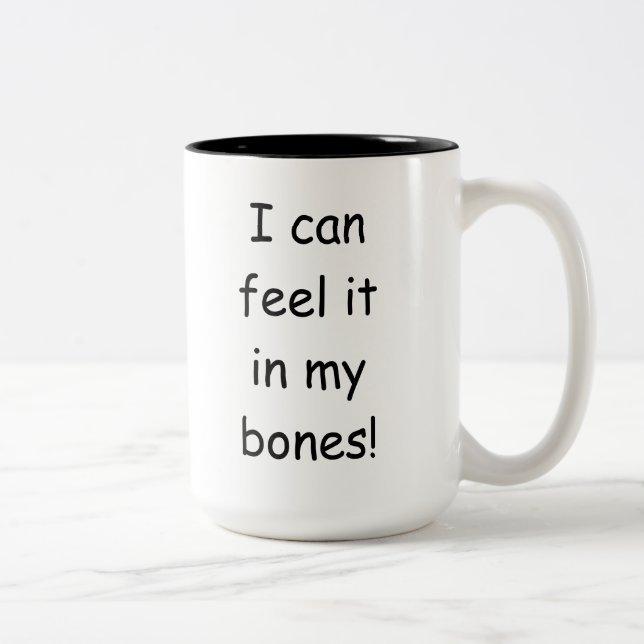 De Café Em Dois Tons Caneca Donald Trump pode sentir isso nos ossos (Direita)