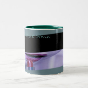 De Café Em Dois Tons Caneca dos cosméticos