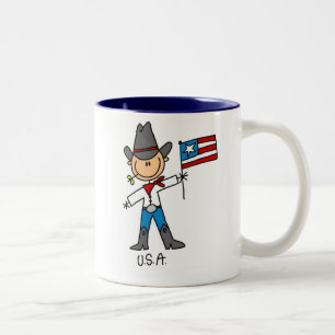 De Café Em Dois Tons Caneca dos Estados Unidos
