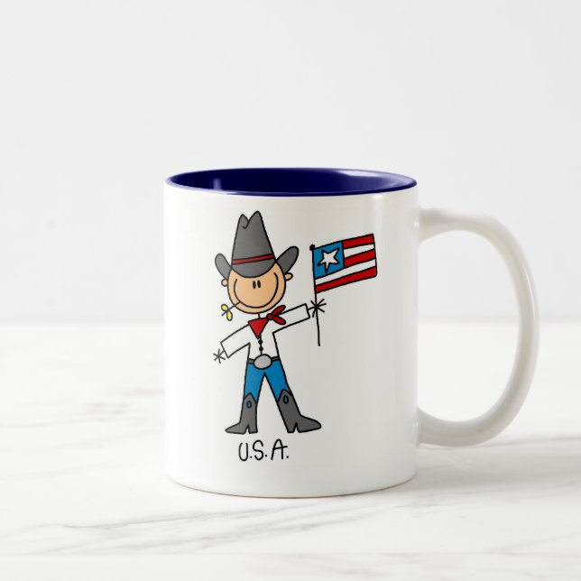 De Café Em Dois Tons Caneca dos Estados Unidos (Direita)