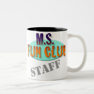 De Café Em Dois Tons Caneca dos funcionarios do clube do divertimento