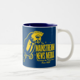 De Café Em Dois Tons Caneca dos meios noticiosos do grosso da populaç