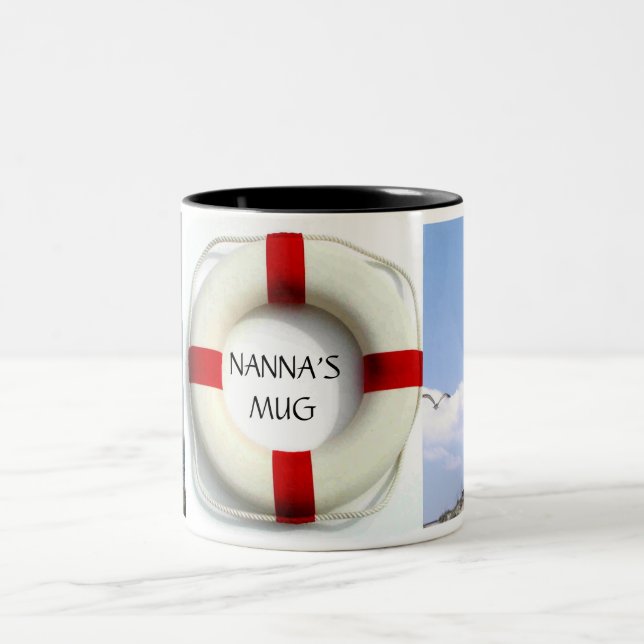 De Café Em Dois Tons caneca dos nanas (Centro)