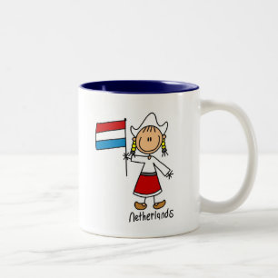 De Café Em Dois Tons Caneca dos Países Baixos