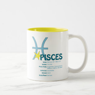 De Café Em Dois Tons Caneca dos traços dos peixes