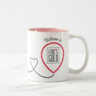 De Café Em Dois Tons Caneca Dourado do escritório do festival do tolo